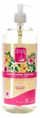 Simply Bio Champú de Ducha Ecológico Fleurs des Îles 1 L