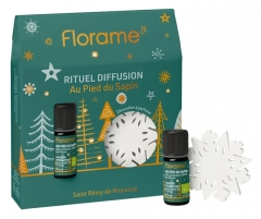 Florame Eterisk Olja Au Pied du Sapin Ekologisk 10 ml + Doftdekoration 7 cm
