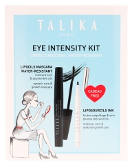 Talika Lipocils Mascara Pousse des Cils Noir 8,5 ml + Liposourcils Ink Châtain 0,8 ml Offert