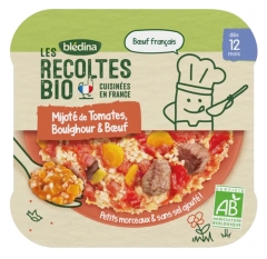 Blédina Les Récoltes Bio Mijoté de Tomates Boulghour Boeuf dès 12 Mois Bio 230 g