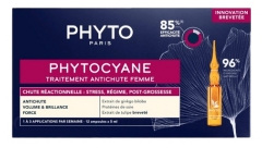 Phyto Phytocyane Tratament Anticăderea Reactivă Femei 12 x 5 ml