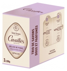 Cavaillès Délice de Figue Surgras Soap 3 x 200 gr