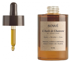 Sowé L'Huile Pure de Chanvre Bio 50 ml