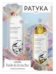 PATYKA Body Gommage Corps Revitalisant Bio 150 ml + Huile-En-Mousse Délassante Bio 200 ml Offerte