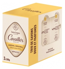 Cavaillès Jardin L'Original Surgras Soap 3 x 200 gr