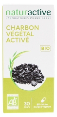 Naturactive Charbon Végétal Activé Bio 60 Gélules