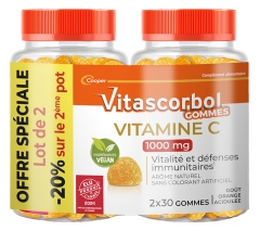 Vitascorbol Vitamine C 1000 mg Lot de 2 x 30 Gummies