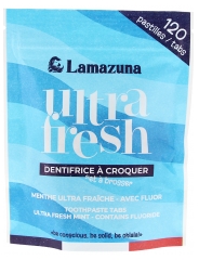 Lamazuna Creme Dental Mastig&aacute;vel Menta Ultra-Fresco Bio 120 Pastilhas