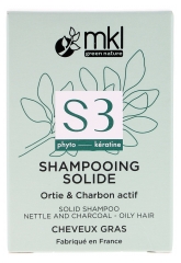 MKL Green Nature Shampoing Solide Ortie Charbon Cheveux Gras 65 g