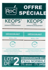 RoC Keops Déodorant à Bille Lot de 2 x 30 ml