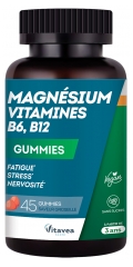 Vitavea Magnésium Vitamines B6 B12 45 Gummies