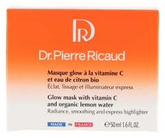 Dr Pierre Ricaud Masque Glow à la Vitamine C et à l'Eau de Citron Bio 50 ml