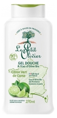 Le Petit Olivier Gel Douche à l'Eau d'Olive Bio et Citron Vert de Corse 270 ml