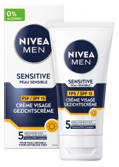 Nivea Men Sensitive Crème Visage Peau Sensible SPF15 75 ml