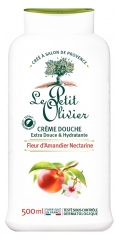 Le Petit Olivier Crème Douche Extra Douce et Hydratante Fleur d'Amandier Nectarine 500 ml