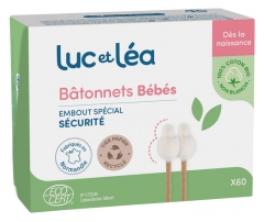 Luc et Léa Bâtonnets Bébés Bio 60 Unités