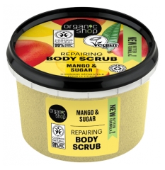 Organic Shop Body Scrub Gommage Réparateur Corps Mangue et Sucre 250 ml