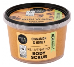 Organic Shop Body Scrub Gommage Effet Jeunesse Corps Cannelle et Miel 250 ml