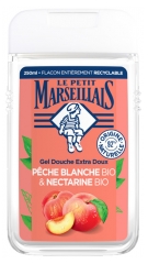 Gel de duș Extra Delicat Le Petit Marseillais cu Piersică Albă și Nectarine Bio 250 ml