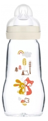 MAM Biberón Vidrio Premium 260 ml 2 Meses y + Flujo 2