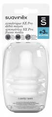 Suavinex 2 Symmetriske SX Pro Sutter Medium Flow 3 M&aring;neder og +