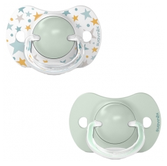 Suavinex 2 Sucettes avec Tétine Symétrique SX Pro 6 à 18 Mois