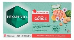 Hexaphyto Pastilles Mal de Gorge Goût Menthe 20 Pastilles