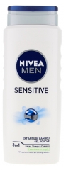 Nivea Men Gel de Banho Sensitive 3em1 Corpo Rosto e Cabelo 500 ml