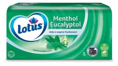 Lotus Menthol Eucalyptol Boîte de 72 Mouchoirs