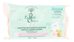 Le Petit Olivier Bébé 56 Lingettes Nettoyantes Douceur Visage Siège &amp; Corps