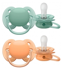 Avent Ultra Soft 2 Sucettes Orthodontiques 18 Mois et +