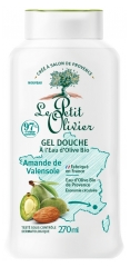 Le Petit Olivier Gel Douche à l'Eau d'Olive Bio et Amande de Valensole 270 ml