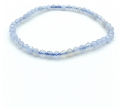 Natura Square Blue Chalcedony Faceted Bracelet