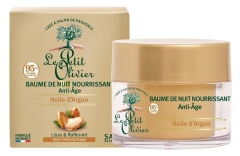 O Petit Olivier B&aacute;lsamo Noturno Nutritivo Antienvelhecimento &Oacute;leo de Arg&atilde;o 50 ml