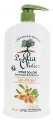 Le Petit Olivier Crème Douche Extra Douce &amp; Hydratante Lait d'Argan 750 ml