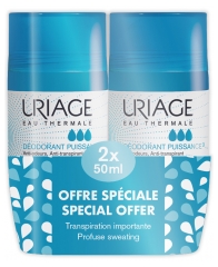 Uriage Deodorant Power 3 Batch von 2 x 50 ml