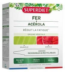 Superdiet Żelazo + Acerola 20 Pojedynczych Dawek