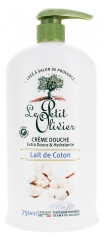 Le Petit Olivier Crème Douche Extra Douce &amp; Hydratante Lait de Coton 750 ml