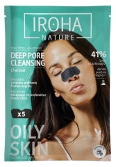 Iroha Nature Charcoal 5 Patches Nose