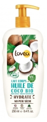 Lovea Lait Corps Huile de Coco Bio 250 ml