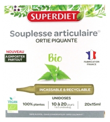 Superdiet Souplesse Articulaire Ortie Piquante Bio 20 Unidoses