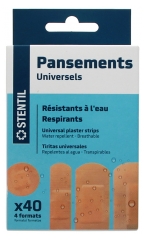 Stentil Pansements Universels 40 Pansements 4 Formats