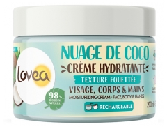 Lovea Crema Hidratante Rostro, Cuerpo y Manos Nube de Coco 200 ml