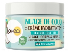 Lovea Crème Hydratante Visage Corps &amp; Mains Nuage de Coco 200 ml