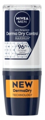 Nivea Men Derma Dry Control Déodorant Anti-Perspirant 96H Roll-On 50 ml