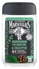 Le Petit Marseillais Gel Douche Rafraîchissant 4en1 Pin Maritime &amp; Eucalyptus 250 ml