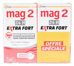 Mag 2 Extra Strength Lot of 2 x 45 Tablets