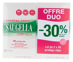 Saugella Cotton Touch Lot de 2 x 40 Protège-Slips