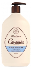 Cavaillès Gel Bain Douche Peaux Sensibles Fleur de Coton 1 L