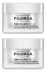 TIME-FILLER 5XP Crème Correction Tous Types de Rides Lot de 2 x 50 ml
